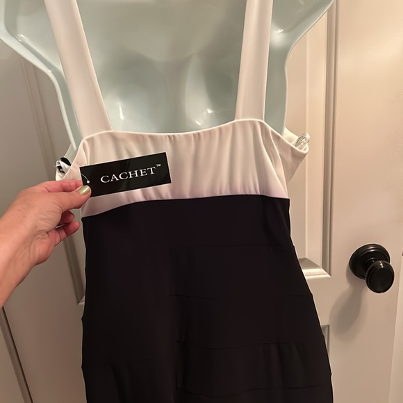 Cache sequined white and black dress nwt - Picture 9 of 12